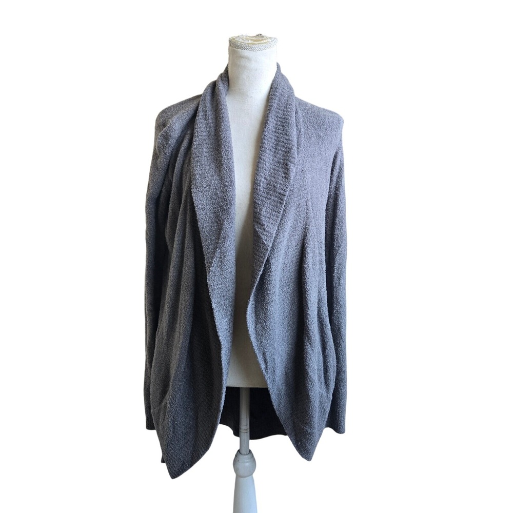 Barefoot Dreams XS/S Gray CozyChic Lite Shawl Collar Casual Cardigan Sweater